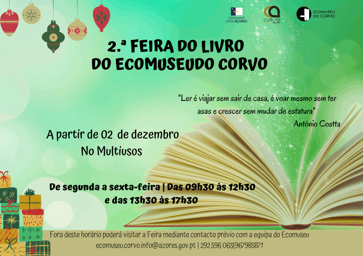 2.ª Feira do Livro do Ecomuseu do Corvo's featured image